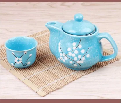 Cherry Blossom Print Tea Set - Image 6