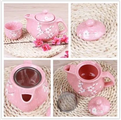Cherry Blossom Print Tea Set - Image 7