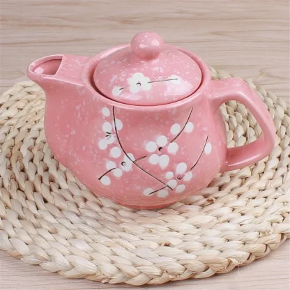 Cherry Blossom Print Tea Set - Image 3