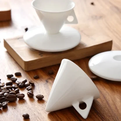 Plain Pyramid Shape Tea Set - Image 2