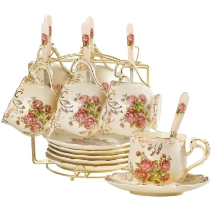 Luxury Vintage-style Floral Tea Set