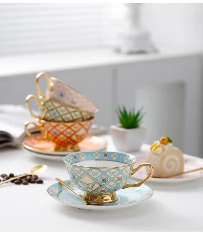 Luxury Butterfly Print Tea Set - Image 7