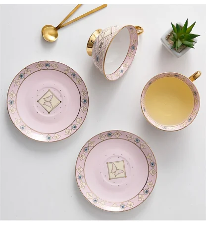 Luxury Butterfly Print Tea Set - Image 6