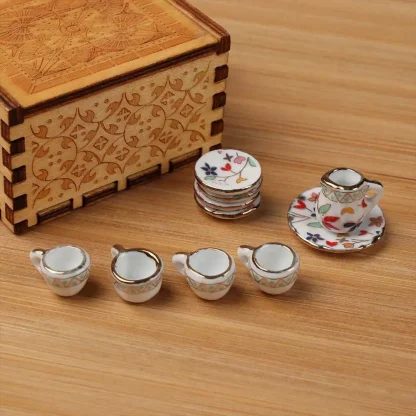 Miniature Printed Floral Tea Set - Image 6