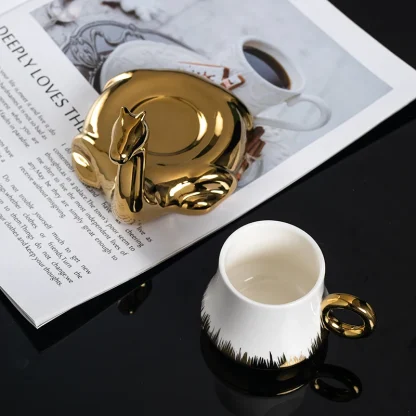 Creative Luxury Saucer Tea Set - Image 2