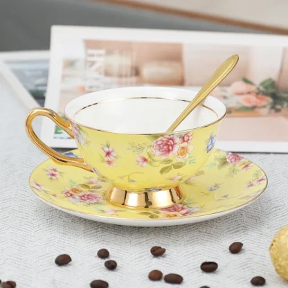 Luxury Floral Print Tea Set