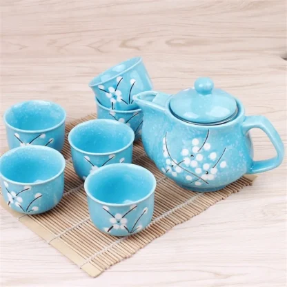 Cherry Blossom Print Tea Set - Image 5