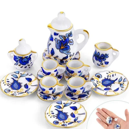 Mini Floral Miniature Tea Set - Image 7
