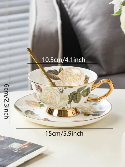 Luxury Floral English Tea Set - Image 6
