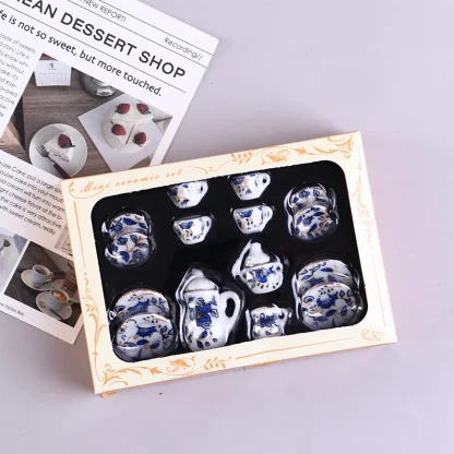 Mini Floral Miniature Tea Set - Image 6