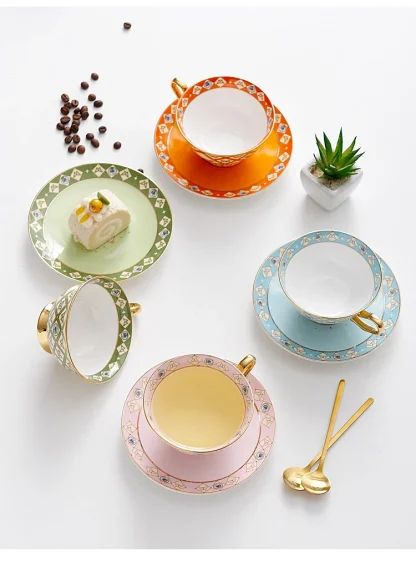 Luxury Butterfly Print Tea Set - Image 3