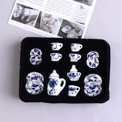 Mini Floral Miniature Tea Set - Image 5