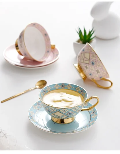 Luxury Butterfly Print Tea Set - Image 4