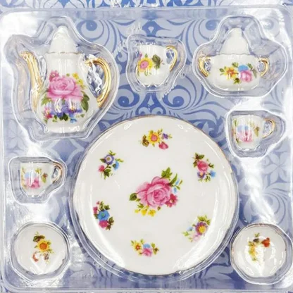 Cute Floral Miniature Tea Set - Image 3