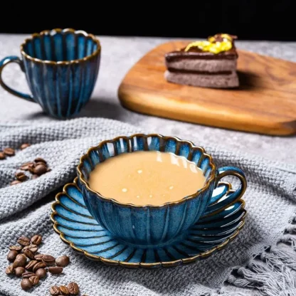 Embossed Scalloped Tea Set - Image 5