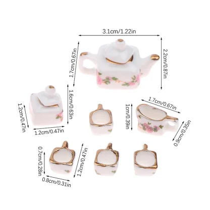 Floral Print Miniature Tea Set - Image 7