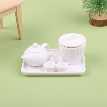 Cute Dollhouse Miniature Tea Set - Image 3