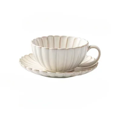 Embossed Scalloped Tea Set - Image 7
