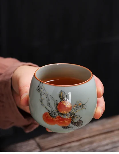 Traditional Handleless Tea Set - Image 2