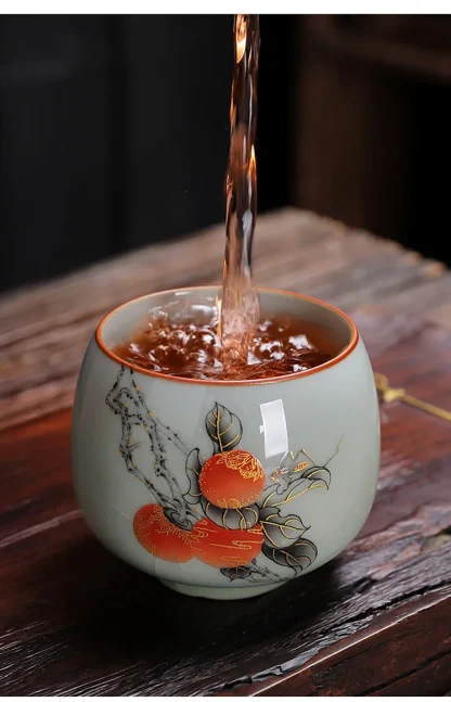 Traditional Handleless Tea Set - Image 3