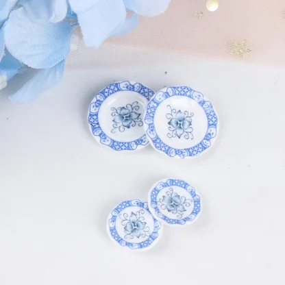 Cute Floral Print Miniature Tea Set - Image 6