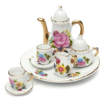 Cute Floral Miniature Tea Set - Image 4