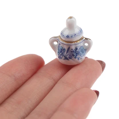 Blue Floral Miniature Tea Set - Image 6