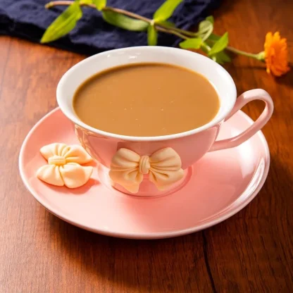 Gold-like Accent Minimalist Tea Set - Image 3
