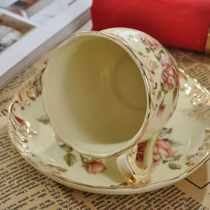 Scalloped Luxury Floral Tea Set - Image 3