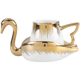 Creative Gold-like Accent Tea Set