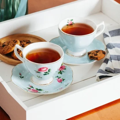 Floral Patterned Tea Set - Image 3