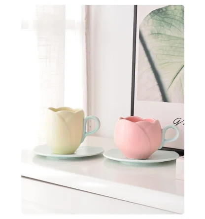 Cute Tulip Shape Tea Set - Image 5
