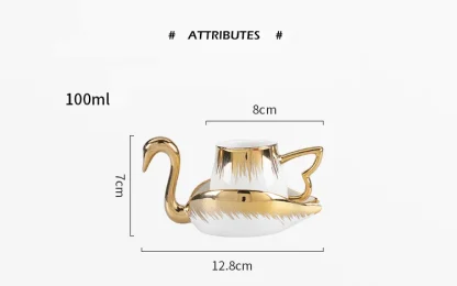 Creative Gold-like Accent Tea Set - Image 7