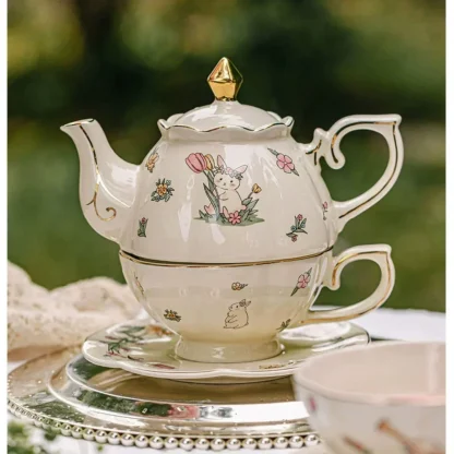 Cute Printed Vintage-style Tea Set - Image 2