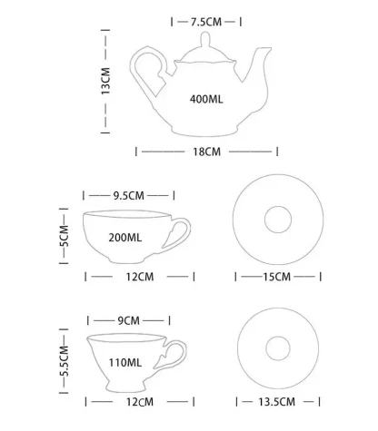 Elegant Luxury Floral Tea Set - Image 7