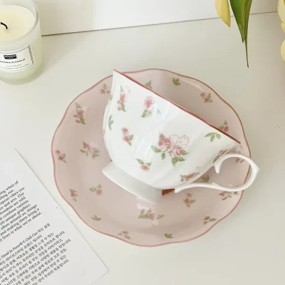 Cute Printed Floral Tea Set - Image 2
