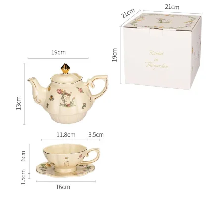 Cute Printed Vintage-style Tea Set - Image 7