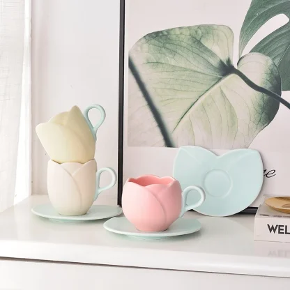 Cute Tulip Shape Tea Set - Image 2