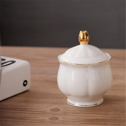Elegant White English Tea Set - Image 4
