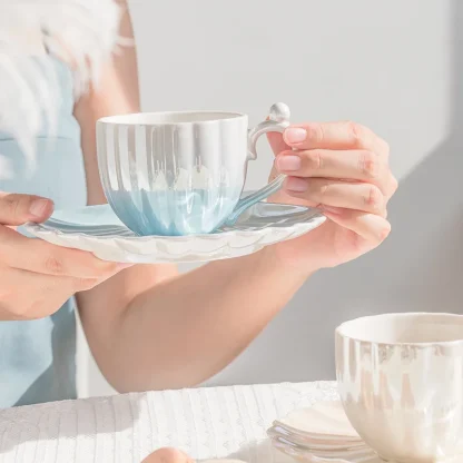 Creative Shell Shape Tea Set - Image 5