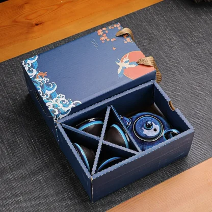 Creative Handleless Tea Set - Image 3