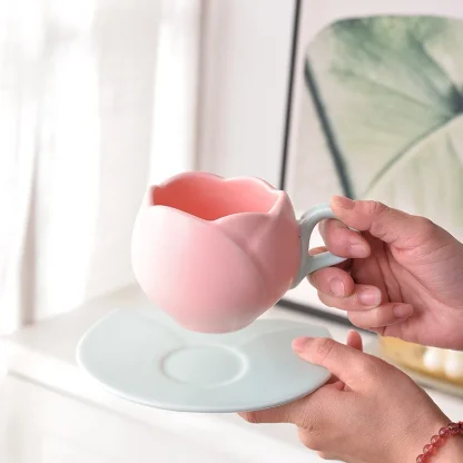 Cute Tulip Shape Tea Set - Image 4