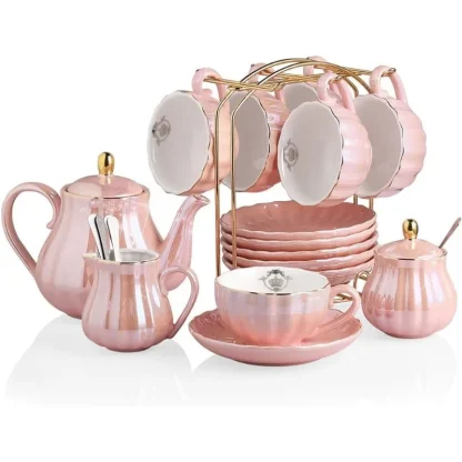 Scalloped Embossed Tea Set - Image 5