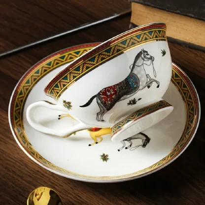 Printed Luxury Horse Tea Set